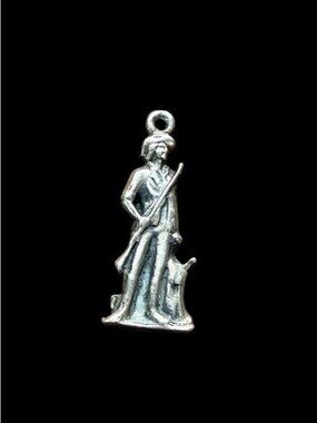 Vintage Sterling Silver Minuteman Charm Revolutionary Pendant